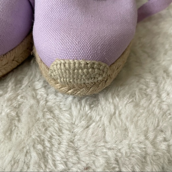 espadrille Lilac Canvas Lace Up Wedge Espadrilles - Low Wedge - EU38/UK5 - Picture 10 of 12
